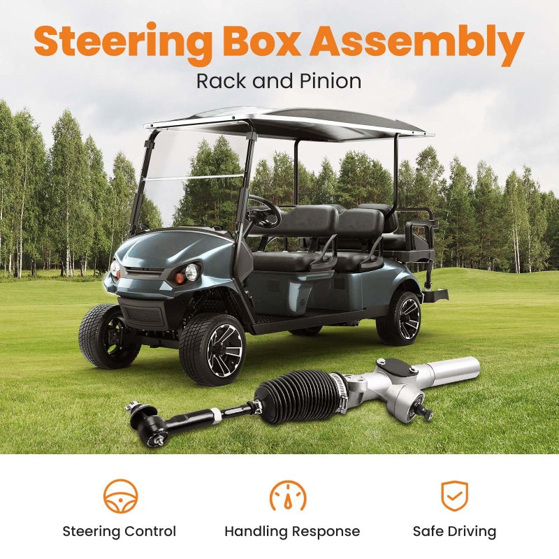 Tuningsworld Steering Rack, Golf Cart Steering Gear Box Assembly for EZGO TXT MPT 2001-UP Gas and Electric Golf Carts, Replace# 70964-G01, 70602-G01, with Ball Joint and Latch - Image 5